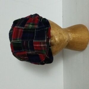 Dockers Patchwork Paperboy Cap Size S/M  Blue Red Plaid Preowned